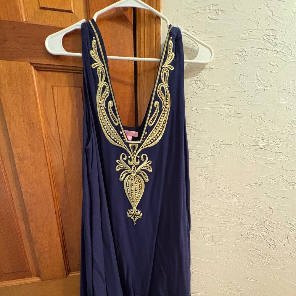 Lilly Pulitzer Navy Dress (L)
